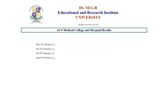 Desktop Screenshot of exam.drmgrdu.ac.in